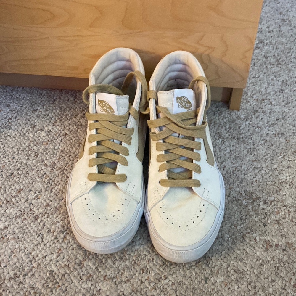High top lotus flower vans